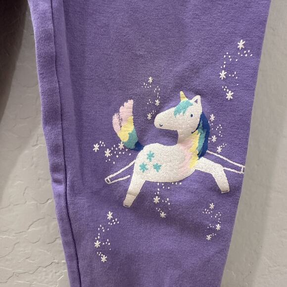 Marks & Spencer Purple Unicorns Sweatshirt & Leggings Outfit - Picture 5 of 10